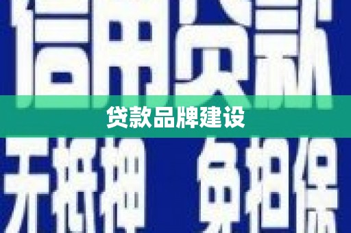 习水贷款品牌建设