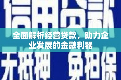 习水全面解析经营贷款，助力企业发展的金融利器