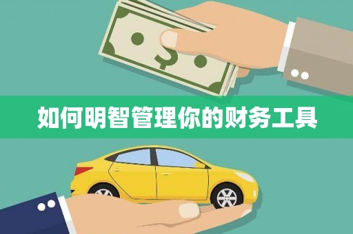 习水如何明智管理你的财务工具