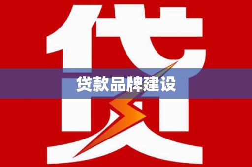 习水贷款品牌建设