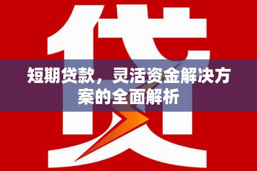 习水短期贷款，灵活资金解决方案的全面解析