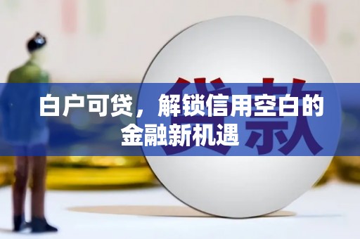 习水白户可贷，解锁信用空白的金融新机遇