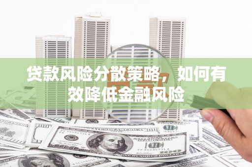 习水贷款风险分散策略，如何有效降低金融风险