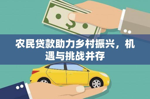 习水农民贷款助力乡村振兴，机遇与挑战并存