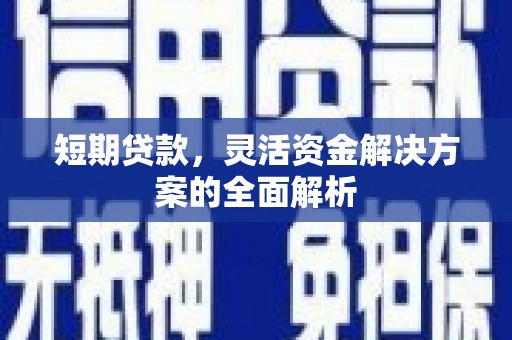 习水短期贷款，灵活资金解决方案的全面解析
