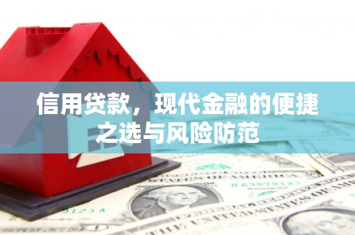习水信用贷款，现代金融的便捷之选与风险防范