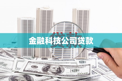 习水金融科技公司贷款