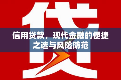 习水信用贷款，现代金融的便捷之选与风险防范