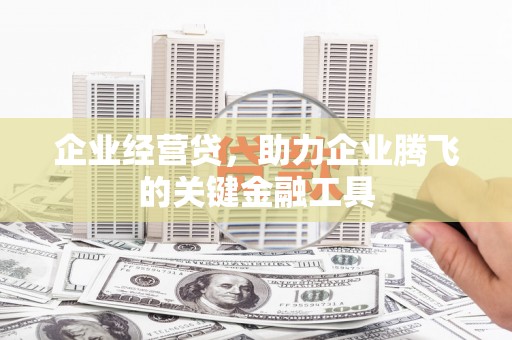 习水企业经营贷，助力企业腾飞的关键金融工具