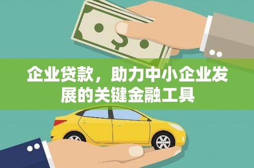 习水企业贷款，助力中小企业发展的关键金融工具