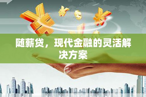 习水随薪贷，现代金融的灵活解决方案