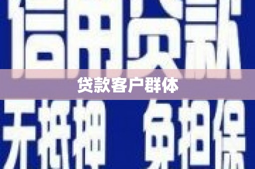 习水贷款客户群体