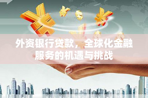 习水外资银行贷款，全球化金融服务的机遇与挑战