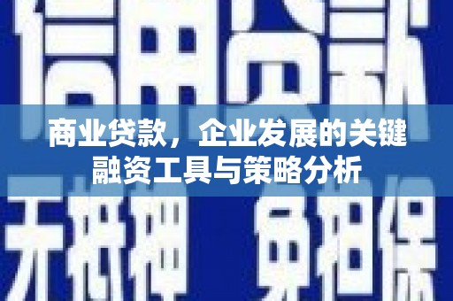 习水商业贷款，企业发展的关键融资工具与策略分析