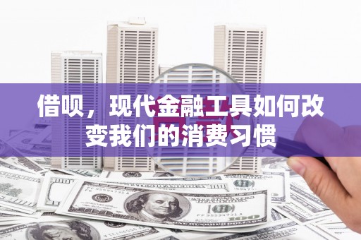 习水借呗，现代金融工具如何改变我们的消费习惯