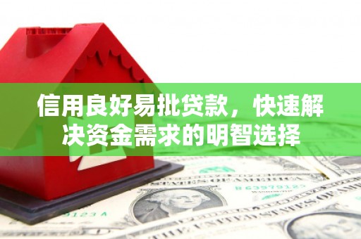 习水信用良好易批贷款，快速解决资金需求的明智选择