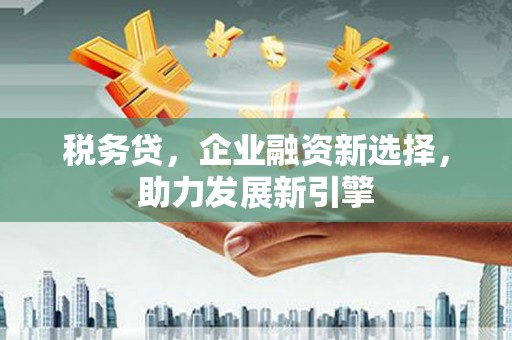 习水税务贷，企业融资新选择，助力发展新引擎