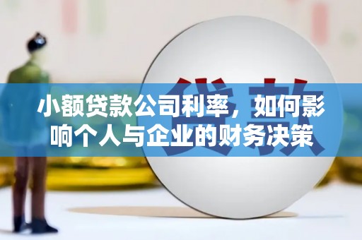 习水小额贷款公司利率，如何影响个人与企业的财务决策