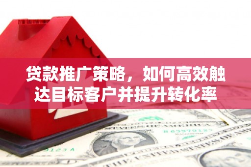 习水贷款推广策略，如何高效触达目标客户并提升转化率