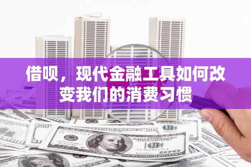习水借呗，现代金融工具如何改变我们的消费习惯