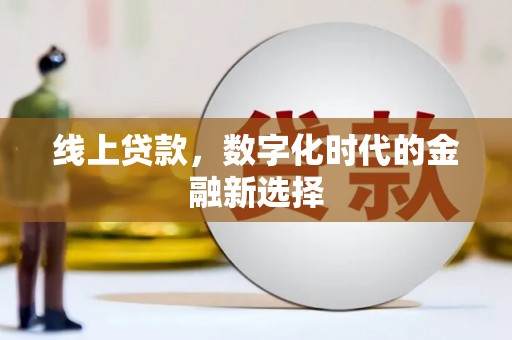 习水线上贷款，数字化时代的金融新选择