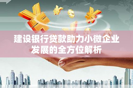 习水建设银行贷款助力小微企业发展的全方位解析